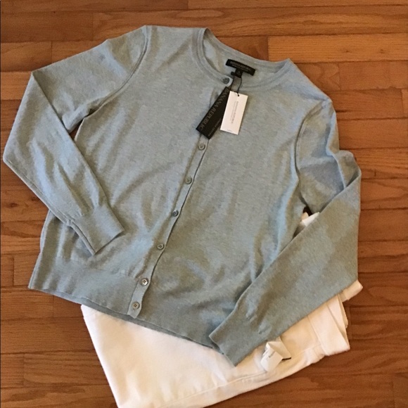 Banana Republic Sweaters - NWT BANANA REPUBLIC COTTON STRETCH CARDIGAN UNIQUE BLUE